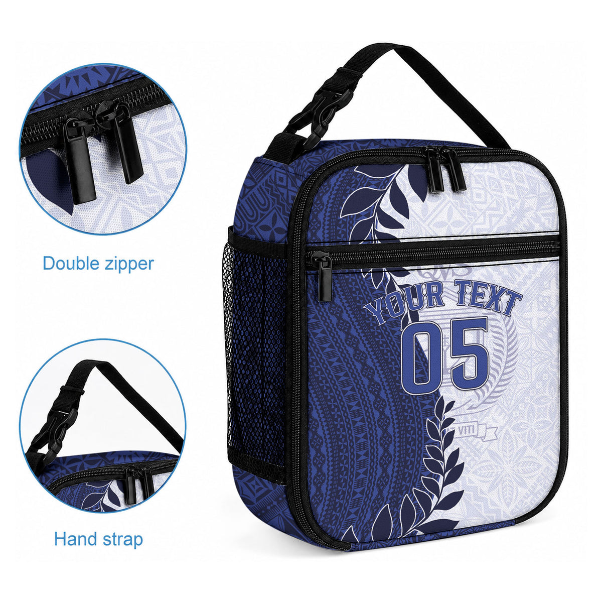 Custom Fiji Queen Victoria School Lunch Bag 120 Years Anniversary LT05 - Polynesian Pride