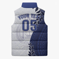 Custom Fiji Queen Victoria School Sleeveless Puffer Jacket 120 Years Anniversary LT05 - Polynesian Pride