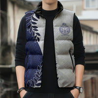 Custom Fiji Queen Victoria School Sleeveless Puffer Jacket 120 Years Anniversary LT05 - Polynesian Pride