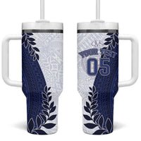 Custom Fiji Queen Victoria School Tumbler With Handle 120 Years Anniversary LT05 One Size: 40 oz White - Polynesian Pride