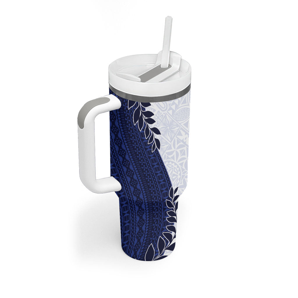 Custom Fiji Queen Victoria School Tumbler With Handle 120 Years Anniversary LT05 - Polynesian Pride