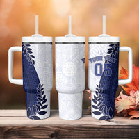 Custom Fiji Queen Victoria School Tumbler With Handle 120 Years Anniversary LT05 - Polynesian Pride