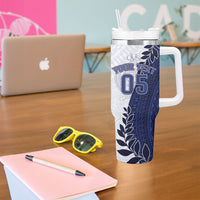 Custom Fiji Queen Victoria School Tumbler With Handle 120 Years Anniversary LT05 - Polynesian Pride