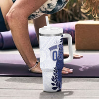 Custom Fiji Queen Victoria School Tumbler With Handle 120 Years Anniversary LT05 - Polynesian Pride