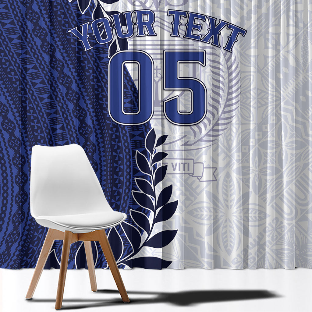 Custom Fiji Queen Victoria School Window Curtain 120 Years Anniversary LT05 - Polynesian Pride