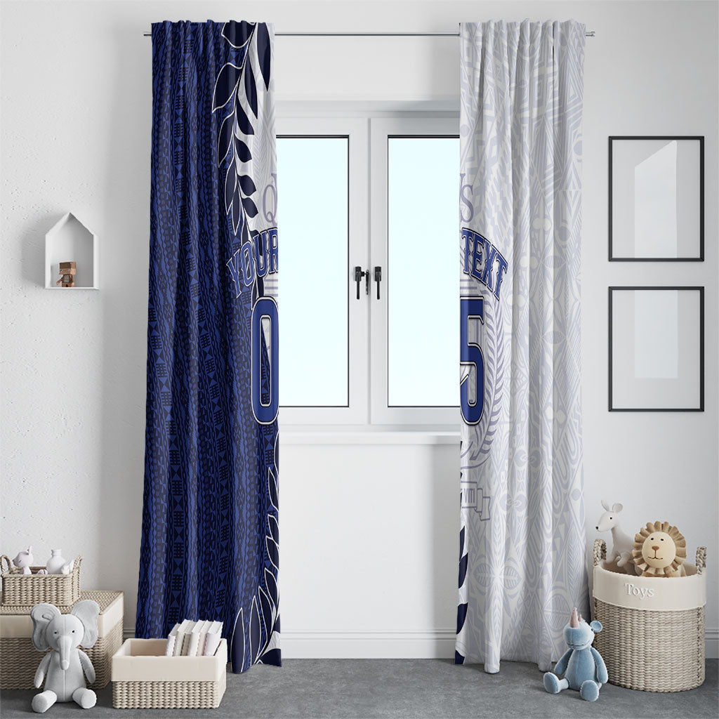 Custom Fiji Queen Victoria School Window Curtain 120 Years Anniversary LT05 - Polynesian Pride