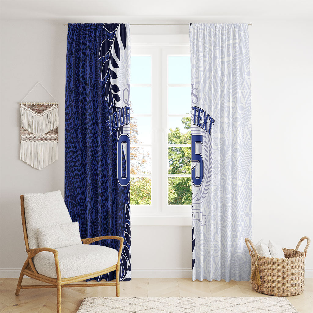Custom Fiji Queen Victoria School Window Curtain 120 Years Anniversary LT05 - Polynesian Pride