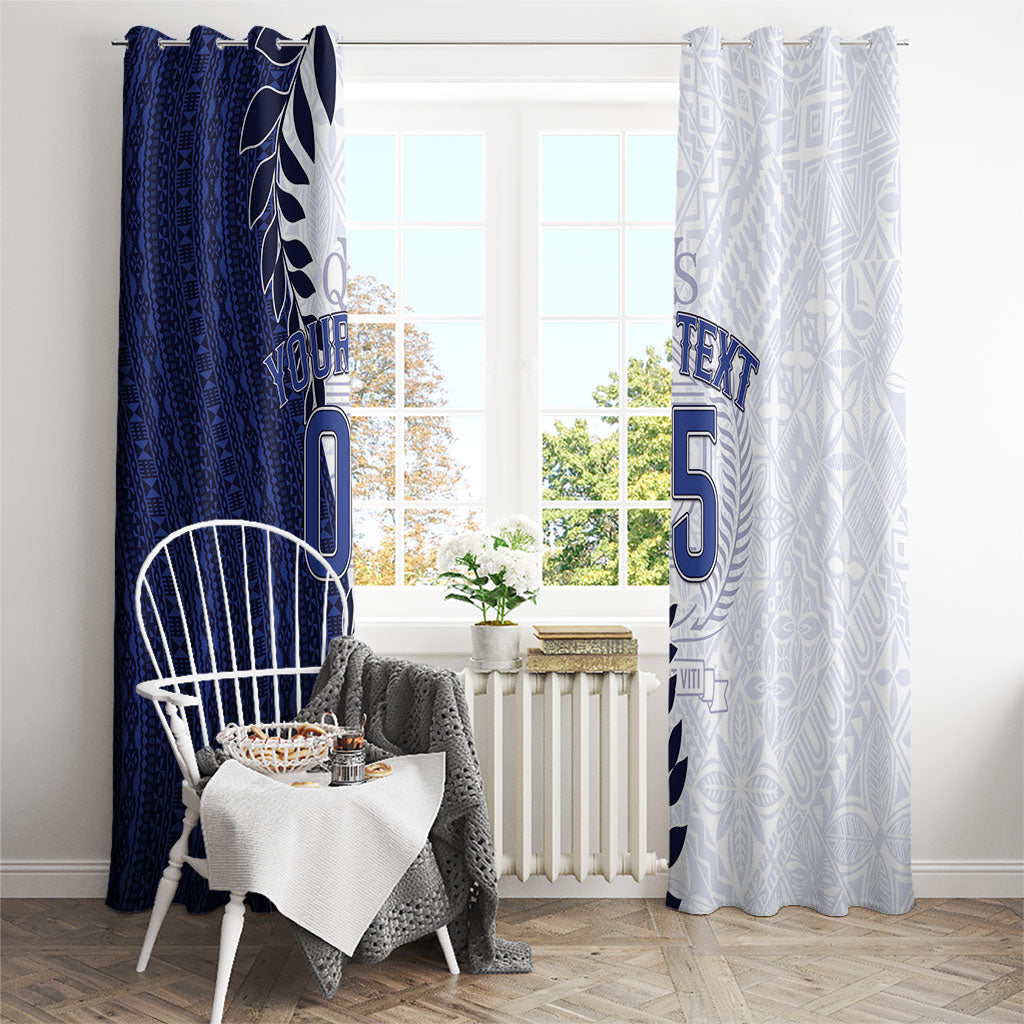 Custom Fiji Queen Victoria School Window Curtain 120 Years Anniversary LT05 - Polynesian Pride