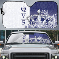 Fiji Queen Victoria School 1906 Auto Sun Shade Floreat Viti LT05 Navy - Polynesian Pride
