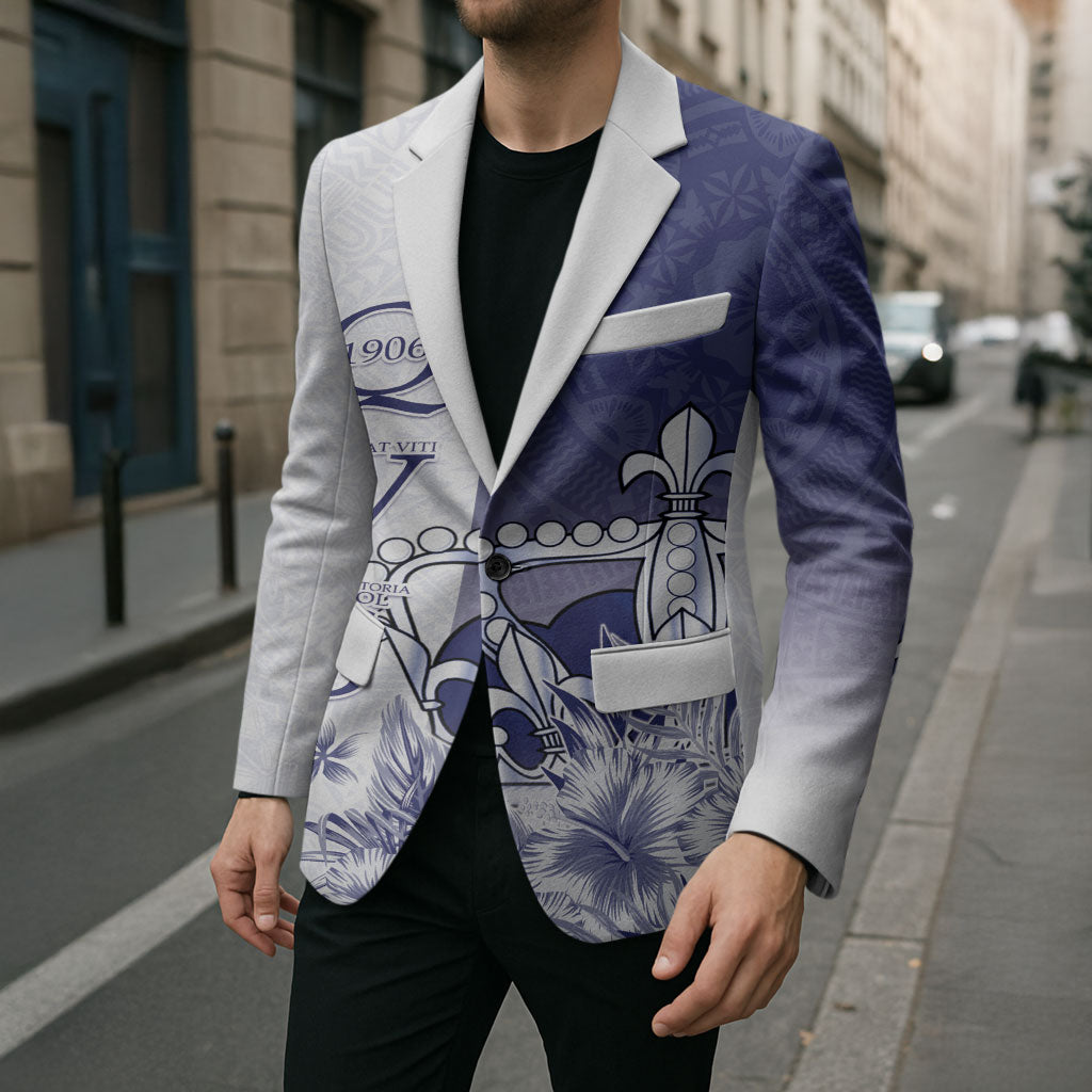 Personalised Fiji Queen Victoria School 1906 Blazer Floreat Viti LT05 - Polynesian Pride