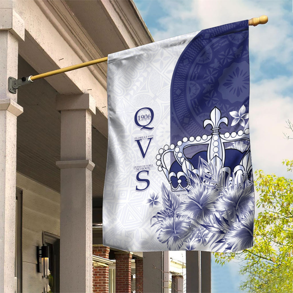 Fiji Queen Victoria School 1906 Garden Flag Floreat Viti LT05 House Flag Navy - Polynesian Pride