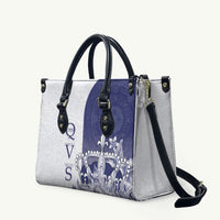 Fiji Queen Victoria School 1906 Leather Bag Floreat Viti LT05 Navy - Polynesian Pride