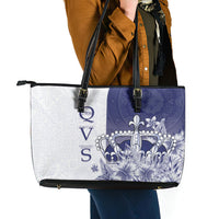 Fiji Queen Victoria School 1906 Leather Tote Bag Floreat Viti