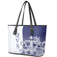 Fiji Queen Victoria School 1906 Leather Tote Bag Floreat Viti