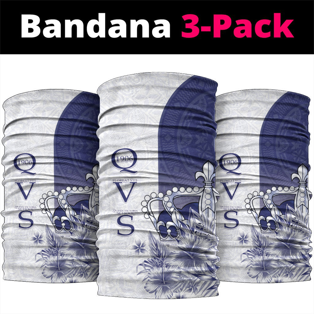 Fiji Queen Victoria School 1906 Neck Gaiter Floreat Viti LT05 package One Size: 25*50cm Navy - Polynesian Pride
