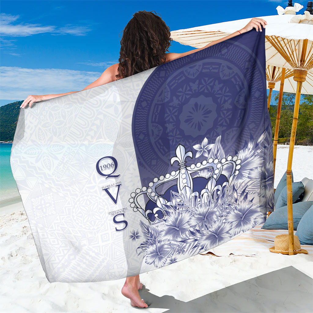 Fiji Queen Victoria School 1906 Sarong Floreat Viti LT05 One Size 44 x 66 inches Navy - Polynesian Pride