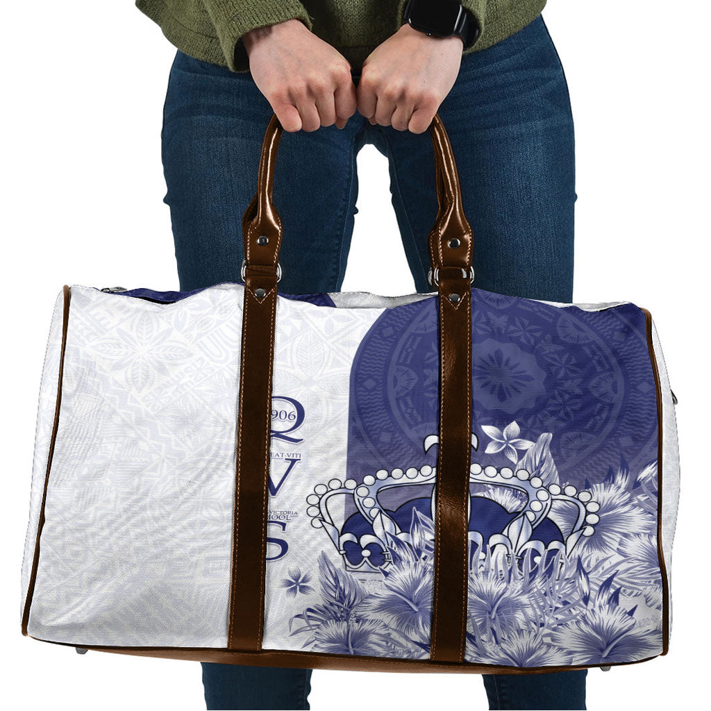 Fiji Queen Victoria School 1906 Travel Bag Floreat Viti LT05 Navy - Polynesian Pride