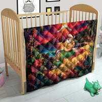 Hawaii Volcano Christmas Quilt Hula Santa And Monk Seal LT05 - Polynesian Pride