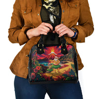 Hawaii Volcano Christmas Shoulder Handbag Hula Santa And Monk Seal LT05 - Polynesian Pride