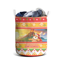 Hawaii Volcano Christmas Laundry Basket Have An Explosive Christmas LT05 - Polynesian Pride