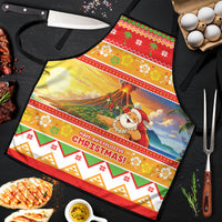 Hawaii Volcano Christmas Apron Have An Explosive Christmas LT05 Red - Polynesian Pride