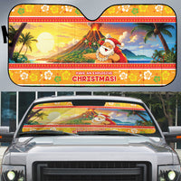 Hawaii Volcano Christmas Auto Sun Shade Have An Explosive Christmas LT05 Red - Polynesian Pride