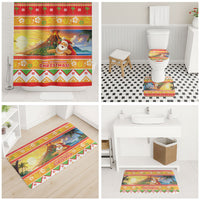 Hawaii Volcano Christmas Bathroom Set Have An Explosive Christmas LT05 - Polynesian Pride