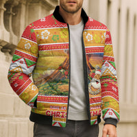Hawaii Volcano Christmas Bomber Puffer Jacket Have An Explosive Christmas LT05 - Polynesian Pride