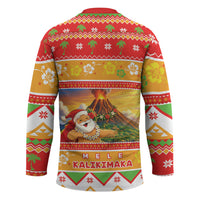 Hawaii Volcano Christmas Hockey Jersey Have An Explosive Christmas LT05 - Polynesian Pride