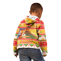 Hawaii Volcano Christmas Kid Hoodie Have An Explosive Christmas LT05 - Polynesian Pride