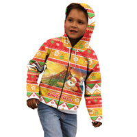 Hawaii Volcano Christmas Kid Hoodie Have An Explosive Christmas LT05 - Polynesian Pride