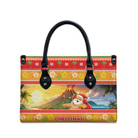 Hawaii Volcano Christmas Leather Bag Have An Explosive Christmas LT05 - Polynesian Pride