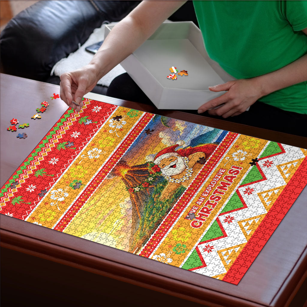 Hawaii Volcano Christmas Puzzle Have An Explosive Christmas LT05 - Polynesian Pride