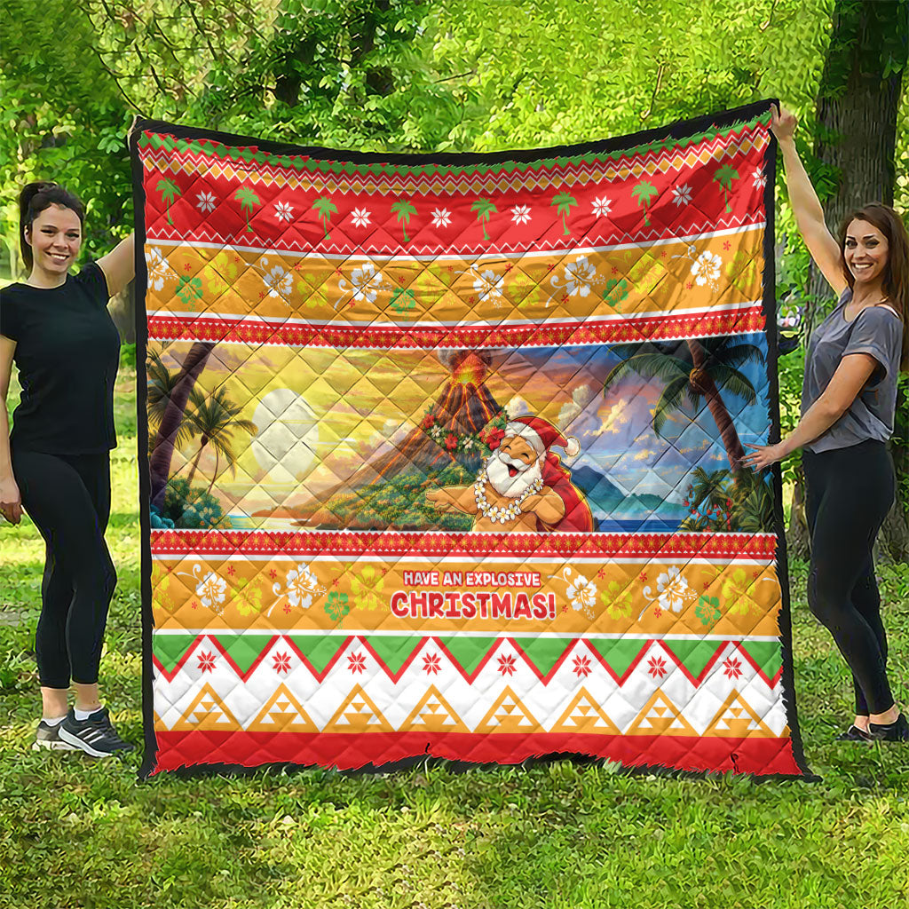 Hawaii Volcano Christmas Quilt Have An Explosive Christmas LT05 - Polynesian Pride