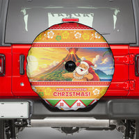 Hawaii Volcano Christmas Spare Tire Cover Have An Explosive Christmas LT05 - Polynesian Pride