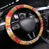 Hawaii Volcano Christmas Steering Wheel Cover Have An Explosive Christmas LT05 Universal Fit Red - Polynesian Pride