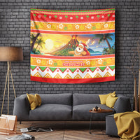 Hawaii Volcano Christmas Tapestry Have An Explosive Christmas LT05 Red - Polynesian Pride
