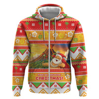 Hawaii Volcano Christmas Zip Hoodie Have An Explosive Christmas LT05 Zip Hoodie Red - Polynesian Pride