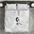 Lung Cancer Awareness Bedding Set Never Give Up Polynesian Style LT05 White - Polynesian Pride