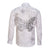 Lung Cancer Awareness Long Sleeve Button Shirt Never Give Up Polynesian Style LT05 - Polynesian Pride