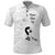 Lung Cancer Awareness Polo Shirt Never Give Up Polynesian Style LT05 White - Polynesian Pride