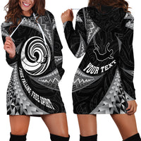 Personalised New Zealand Bungy Jumping Hoodie Dress Maori Pattern LT05 - Polynesian Pride