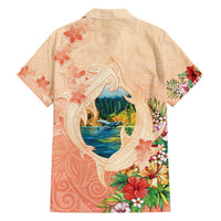 Hawaii Kauai Na Pali Coast Landscape Family Matching Off Shoulder Maxi Dress and Hawaiian Shirt LT05 - Polynesian Pride