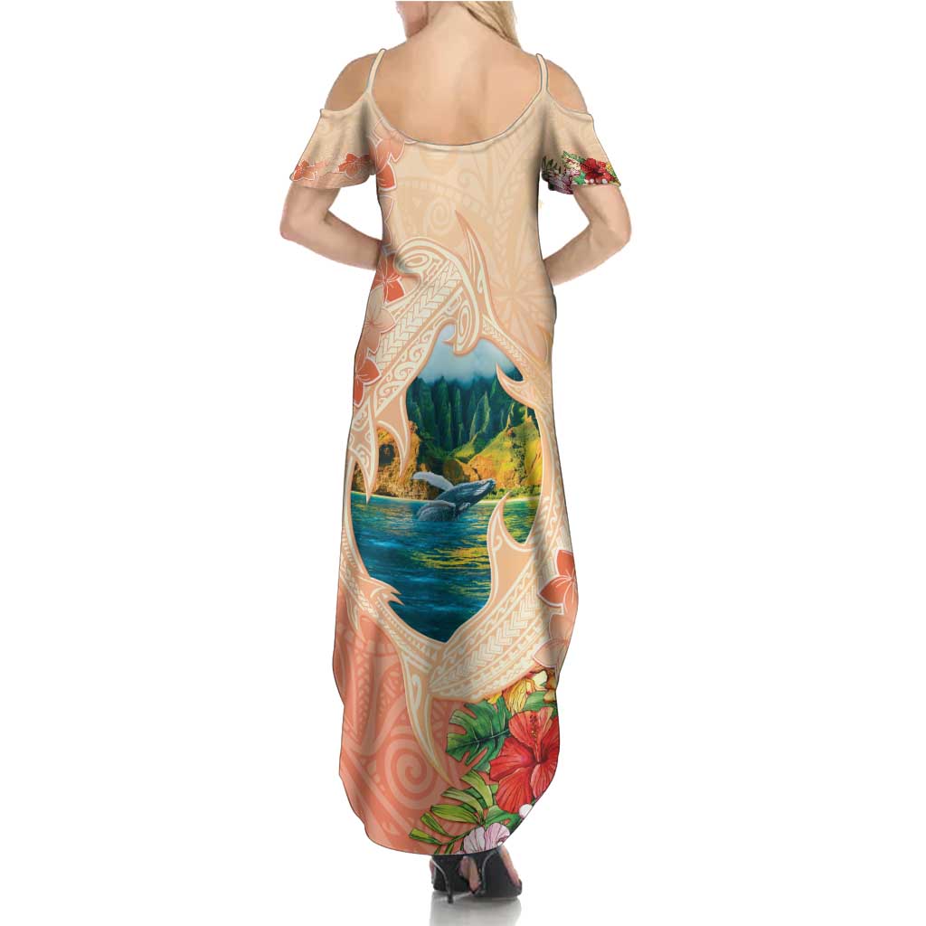 Hawaii Kauai Na Pali Coast Landscape Family Matching Summer Maxi Dress and Hawaiian Shirt LT05 - Polynesian Pride
