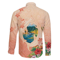Hawaii Kauai Na Pali Coast Landscape Family Matching Tank Maxi Dress and Hawaiian Shirt LT05 - Polynesian Pride