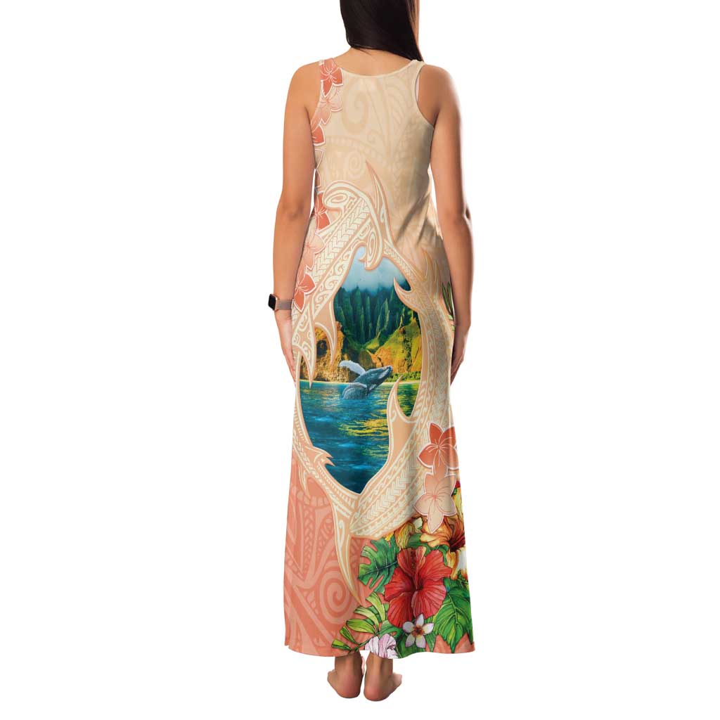 Hawaii Kauai Na Pali Coast Landscape Family Matching Tank Maxi Dress and Hawaiian Shirt LT05 - Polynesian Pride
