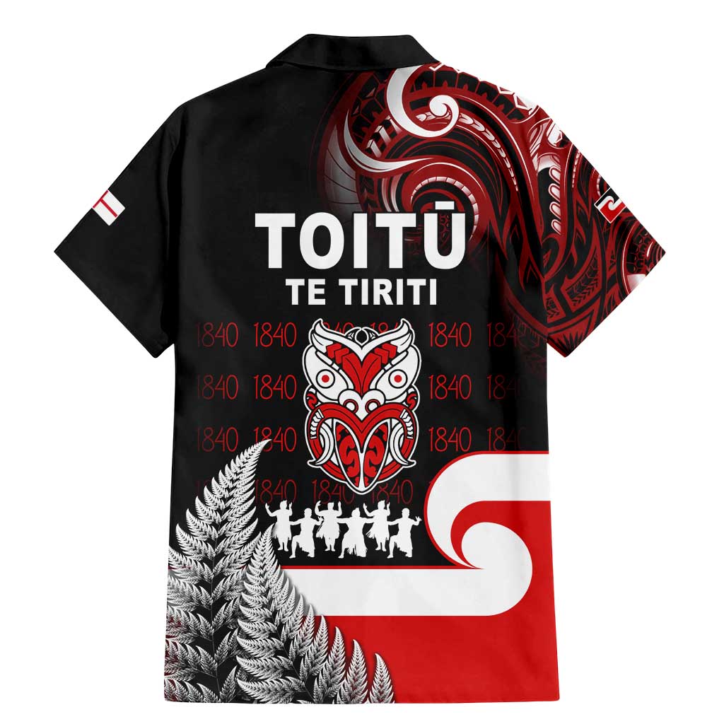 Aotearoa Toitu He Whakaputanga Family Matching Mermaid Dress and Hawaiian Shirt Toitu Te Tiriti O Waitangi LT05 - Polynesian Pride