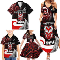 Aotearoa Toitu He Whakaputanga Family Matching Summer Maxi Dress and Hawaiian Shirt Toitu Te Tiriti O Waitangi LT05 - Polynesian Pride