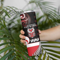 Aotearoa Toitu He Whakaputanga Skinny Tumbler Toitu Te Tiriti O Waitangi LT05 - Polynesian Pride