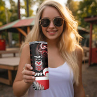 Aotearoa Toitu He Whakaputanga Skinny Tumbler Toitu Te Tiriti O Waitangi LT05 - Polynesian Pride